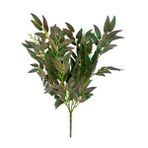 nettenevime Yapay Çiçek Zeytin Yaprağı Demeti 4 Dallı 50cm Kahve Yeşil