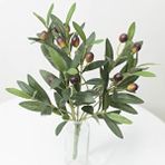 Nettenevime Yapay Zeytin 40cm 5 Dallı 10 Meyveli Demet Yapay Çiçek Artificial Olive