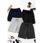NETTENSTORE 4 ADET ERKEK STORM BERMUDA RAHAT YAZLIK ŞORT SİYAH-GRİ-LACİVERT-FÜME