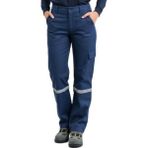 Netto İş Elbiseleri 16/12 Gabardin Yazlık Iş Pantolonu Gri - Lacivert - M