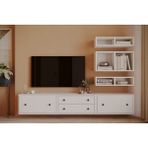 Nettrends 2 Kapak 2 Çekmeceli Minimal Televizyon Konsolu | Çok Bölmeli Modüler Tv Ünitesi KBR-TVT-1009