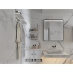 Nettrends Nova 3’lü Duvar Tipi Banyo Dolabı Seti 2 Kapaklı Askılıklı Raf Mini Raf BEYAZ-PNR-BNY-S-1001