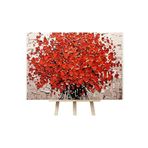 NETWORK ART Kendin Yap Kırmızı Güller - Red Roses/Sayılarla Boyama Kanvas Tablo Seti-56 * 70 CM (Tuvale Gerili)