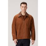 Network Camel Süet Detaylı Denim Ceket