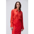 Network Limited Kırmızı İpek Twill Gömlek