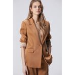 Network N-Green Camel Cupro Blazer Ceket