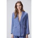 Network N-Green Mavi Cupro Blazer Ceket