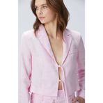 Network Pembe Keten Ceket