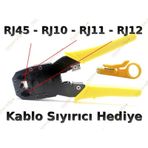 Network Pensesi RJ45 Ethernet Çakma Sıkma Pensesi + Kablo Soyucu