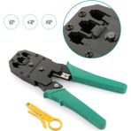 Network Sıkma Pense 8P8C RJ45 RJ11 Rj9 Cat5 Cat6 Internet Bağlantı Aleti - Seçenek 1 - Mercan