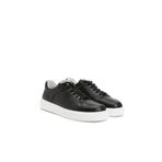 Network Siyah Erkek Deri Sneaker