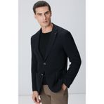 Network Siyah Mona Yaka Metal Düğmeli Örme Blazer Ceket