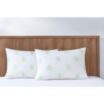 NetworkAvm Bambu Boncuk Elyaf Dolgulu Yastık 1000 Gram 50X70 (2 Adet) - 50 x 70 cm - Beyaz