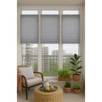 NetworkAvm Gri Plise Katlanır Cam Balkon Perdesi - Ofis Perdesi - Mutfak Perdesi - Salon Perdesi - 60 x 150 cm
