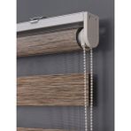 NetworkAvm Ithal Bambu Kalın Kahverengi Zebra Stor Perde Etek Dilimsiz - 170 x 200 cm