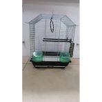 Netx 300 Seri Köşeli Kuş Kafesi Metalik 36X26x44cm Muhabbet , Hint Bülbülü, Kanarya, Küçük Paraket Kuşlar İçin