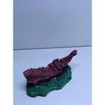 Netx Batık Kayık Kaya Üstünde 10X5,5X5 Cm Mini Akvaryum Dekoru