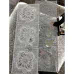 Neu Bella Home Neubella Home Amerikan Servis Özel Nakış Tasarım Runner Girdap Masa Ve Sunum Takımı Çeyizlik Gri - 110 x 40 cm