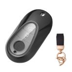 NEUHOO Otomobil aksesuarı Mercedes EQS SUV V297 2021-2024 2025 ile uyumlu anahtar kılıfı ve anahtarlık, anahtar kılıfı silikon anahtar kartı kılıfı, Siyah, S