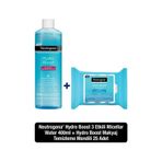 Neutrogena Hydro Boost Micellar Water 400 ML + Hydro Boost Makyaj Temizleme Mendili 25'li