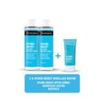 Neutrogena Hydro Boost Üç Etkili Micellar Water Makyaj Temizleme Suyu 400 ml x 2 Adet + Hydro Boost SPF25 Nemlendirici Krem 50 ml