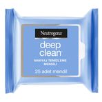 Neutrogena Parfümsüz Makyaj Temizleme Mendilleri Suya Dayanıklı Makyaj İçin Bitki Bazlı Lifli Temizleme Mendili 25 Adet