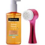 Neutrogena Sivilce Karşıtı 200 ml Yüz Yıkama Jeli + Kırmızı Cilt Temizleme Fırçası