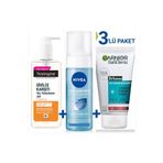 Neutrogena Sivilce Karşıtı Jel + Garnier Saf&temiz 3'ü Bir Arada+nivea Yüz Yıkama Köpüğü