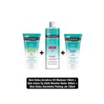 Neutrogena Skin Detox Arındırıcı 150 ml Kil Maskesi + 150 ml Peeling Jel + Micellar Water 400 ml Makyaj Temizleme Suyu