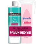 Neutrogena Skin Detox Üç Etkili Micellar Makyaj Temizleme Suyu 400 ml + Johnson's Baby Temizleme Pamuğu 80 adet Hediye