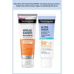 Neutrogena Ultra Sheer Oil Control Fluid SPF50+ Yüz Güneş Koruyucu 50 ml + Visibly Clear Karşıtı Yağsız