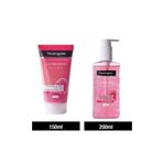 Neutrogena Visibly Clear Pembe Peeling Jel 150 Ml + Canlandırıcı Yüz Temizleme Jeli 200 Ml