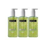 Neutrogena Visibly Clear Pore&Shine Temizleme Jeli, 200ml, Parlama Karşıtı, Misket Limonu & Aloe Vera, 3'lü Set