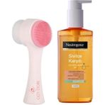 Neutrogena Yüz Yıkama Jeli 200 ml ve Ozzy Store Cilt Yüz Temizleme Fırçası
