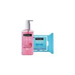Neutrogena Yüz Yıkama Jeli Pembe Greyfurt 200 ml ve Hydro Boost Makyaj Temizleme Mendili 25' li