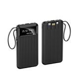 Neutron 10.000 Mah Kablolu Dijital Göstergeli Siyah El Feneri Özellikli Powerbank
