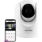 Neutron 360 Derece Dönebilen 3MP Kızılötesi Gece Görüşlü IP Wifi Ev Güvenlik Kamerası HD 1080p Yeni Versiyon