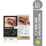 Neva 2'Li Set Kaş Boyası 1.1 Kül Gri + Kaş Açıcı Krem (Vegan)