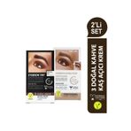 Neva 2'Lİ SET Kaş Boyası 3 DOĞAL KAHVE+ Kaş Açıcı Krem (vegan)