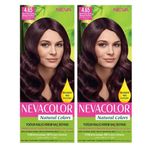 Neva Color 4.65 Akaju Kızıl Kestane x2 Saç Boyası