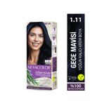 Neva Color INTENSIVE 1.11 GECE MAVİSİ Kalıcı Krem Saç Boyası Seti