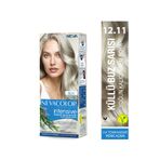 Neva Color INTENSIVE 12.11 KÜLLÜ BUZ SARISI Kalıcı Krem Saç Boyası Seti