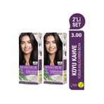 Neva Color INTENSIVE 2'Lİ SET 3.00 KOYU KAHVE Kalıcı Krem Saç Boyası Seti