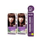 Neva Color INTENSIVE 2'Lİ SET 6.32 KARAMEL KAHVE Kalıcı Krem Saç Boyası Seti