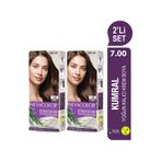 Neva Color INTENSIVE 2'Lİ SET 7.00 KUMRAL Kalıcı Krem Saç Boyası Seti