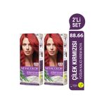 Neva Color INTENSIVE 2'Lİ SET 88.66 ÇİLEK KIRMIZISI Kalıcı Krem Saç Boyası Seti