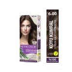 Neva Color INTENSIVE 6.00 KOYU KUMRAL Kalıcı Krem Saç Boyası Seti