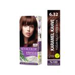 Neva Color INTENSIVE 6.32 KARAMEL KAHVE Kalıcı Krem Saç Boyası Seti