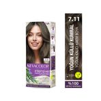 Neva Color INTENSIVE 7.11 YOĞUN KÜLLÜ KUMRAL Kalıcı Krem Saç Boyası Seti