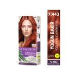 Neva Color INTENSIVE 7.443 YOĞUN BAKIR Kalıcı Krem Saç Boyası Seti